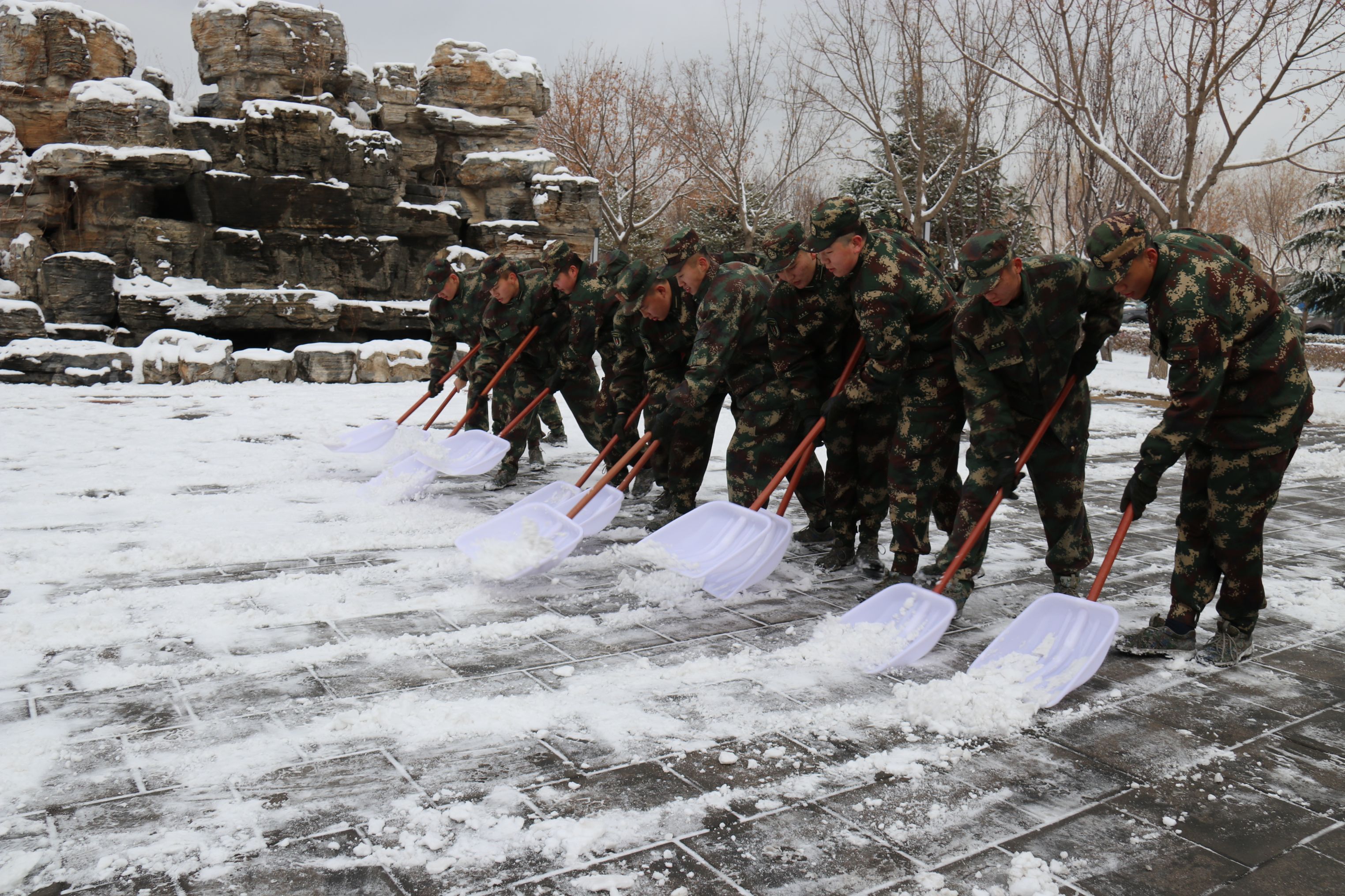 铲冰除雪,军士生在行动2.JPG