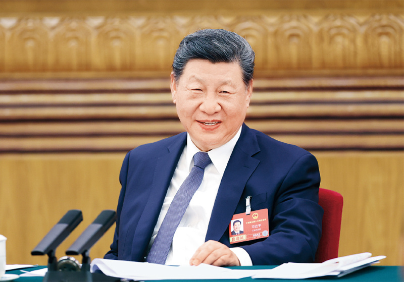 2026年3月5日下午,中共中央总书记、国家主席、中央军委主席习近平参加他所在的十四届全国人大四次会议江苏代表团审议。